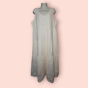 Quince Cream Sleeveless Maxi Dress